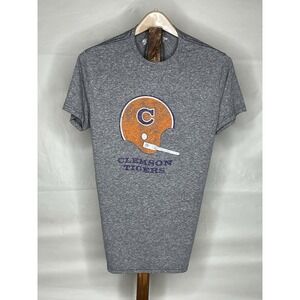 Retro Brand Men's Clemson Tigers Gray T-shirt Size Medium